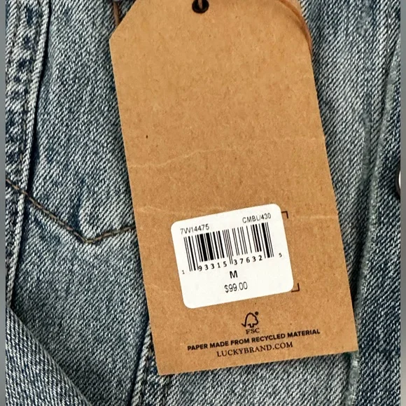 NWT Lucky Brand Jean Jacket - Picture 5 of 5